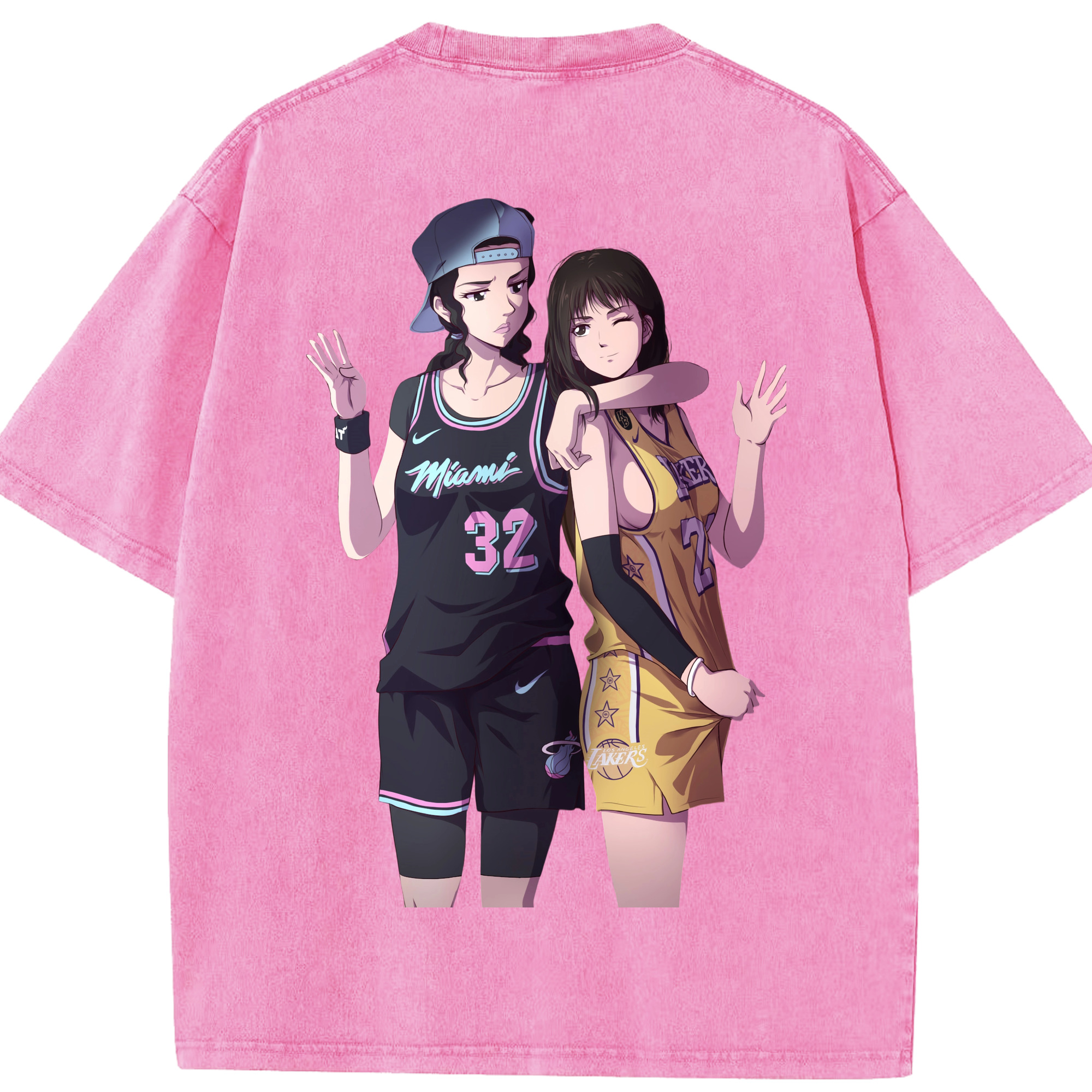 （画像用） SLAM DUNK／スラムダンク 綿100% ヴィンテージ風 半袖Tシャツ（背面プリント）